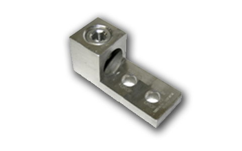 DROF Terminal mecánica de aluminio, 1 conector 2 barrenos